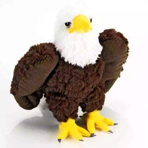NEW Wild Republic Cuddlekins 8" Magnificent Bald Eagle Plush Toy Stuffed Animal